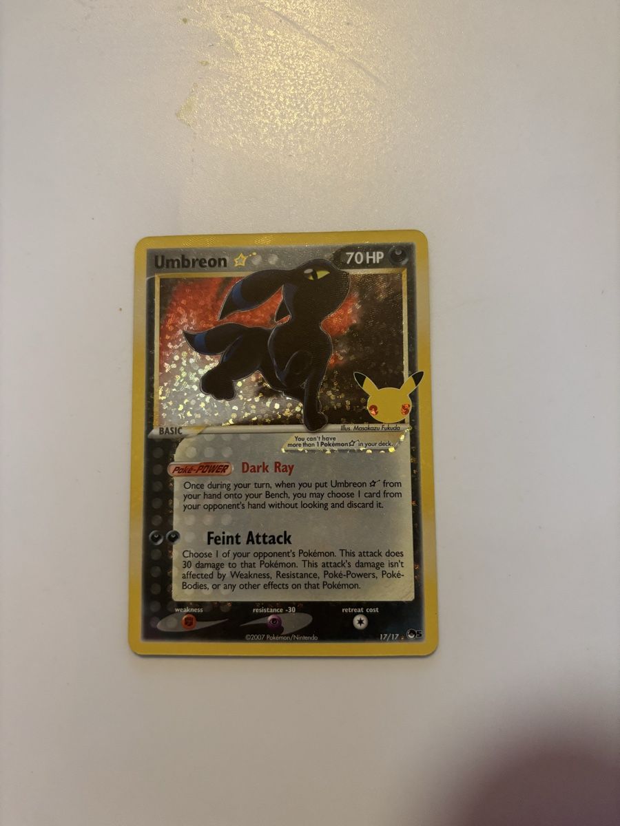 Pokémon Carte collezionabili: Carte Pokémon UMBREON 25 ans – Nuovo (secondo la descrizione) da lausanne venduto da helderj 1