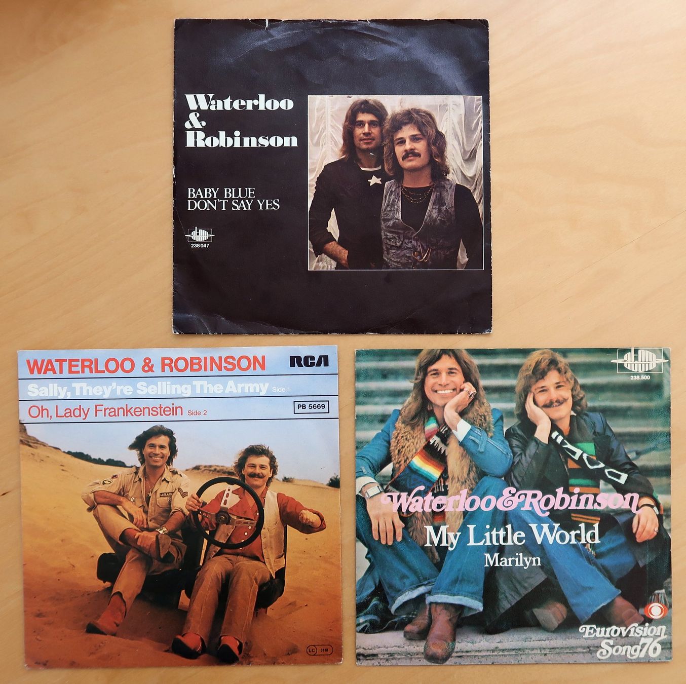 Dischi in vinile: WATERLOO & ROBINSON - 3 VINYL SINGLES (VG-/+) – Usato da Hedingen venduto da Studers