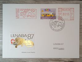 TR51 Enveloppe + Timbre Suisse 1987