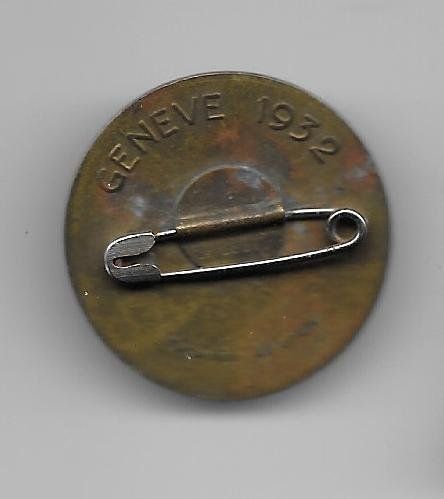 Spille & Fermagli: Abzeichen: CONFERENCE DESARMEMENT GENEVE 1932 – Usato da Nidau venduto da Polebloe 1