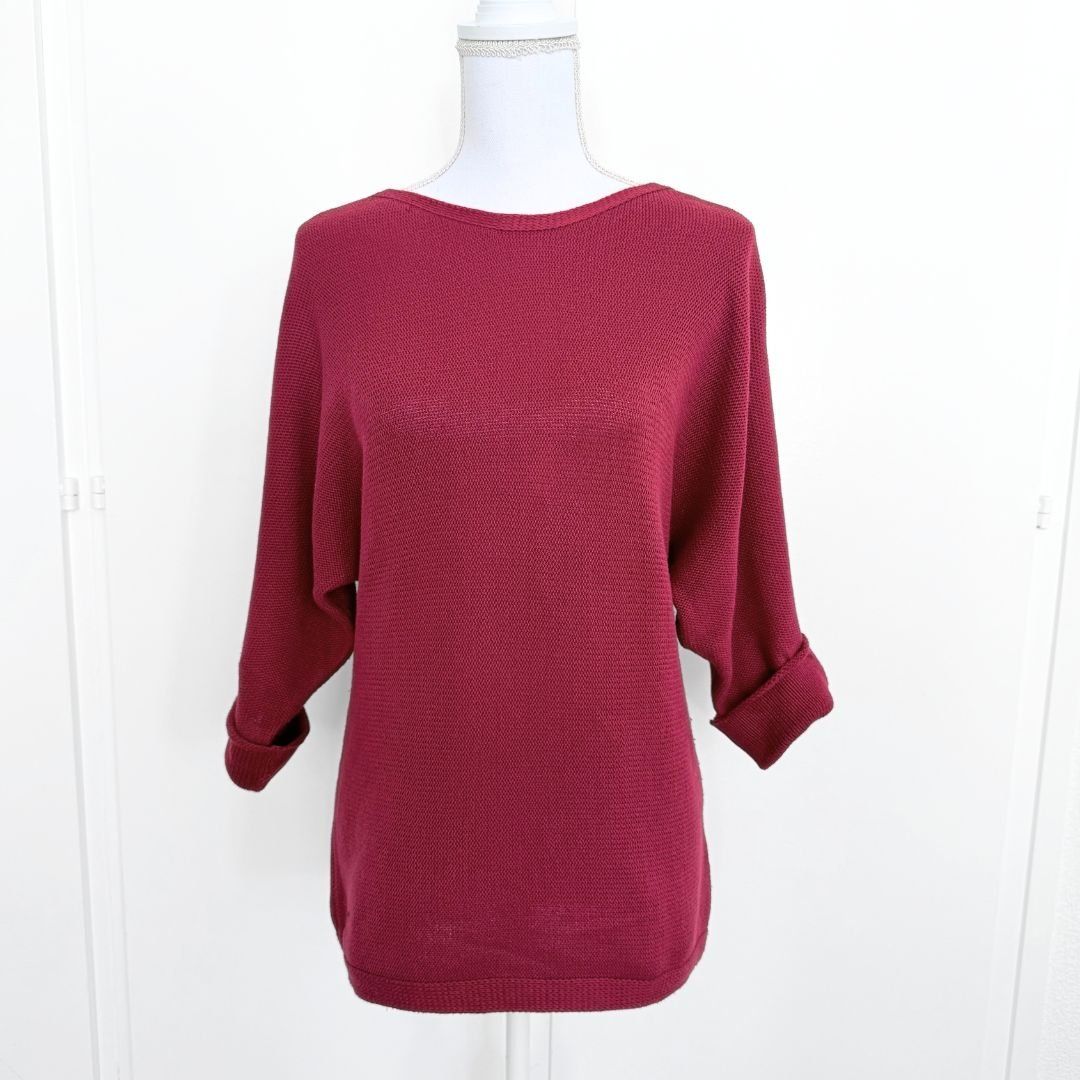 Maglioni & Felpe: Q/S Pull Rouge Manches 3/4 - Taille S – Usato da Vevey venduto da secondlifevevey