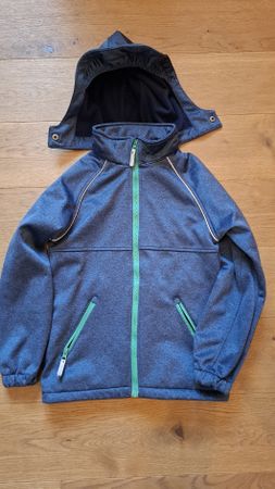 Softshelljacke Kids blau grün Grösse 146 guter Zustand