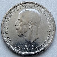 1 Krona 1944 – Schweden – Gustav V. – Silber 400