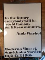 Poster Andy Warhol + Passepartount Wsiss Vario