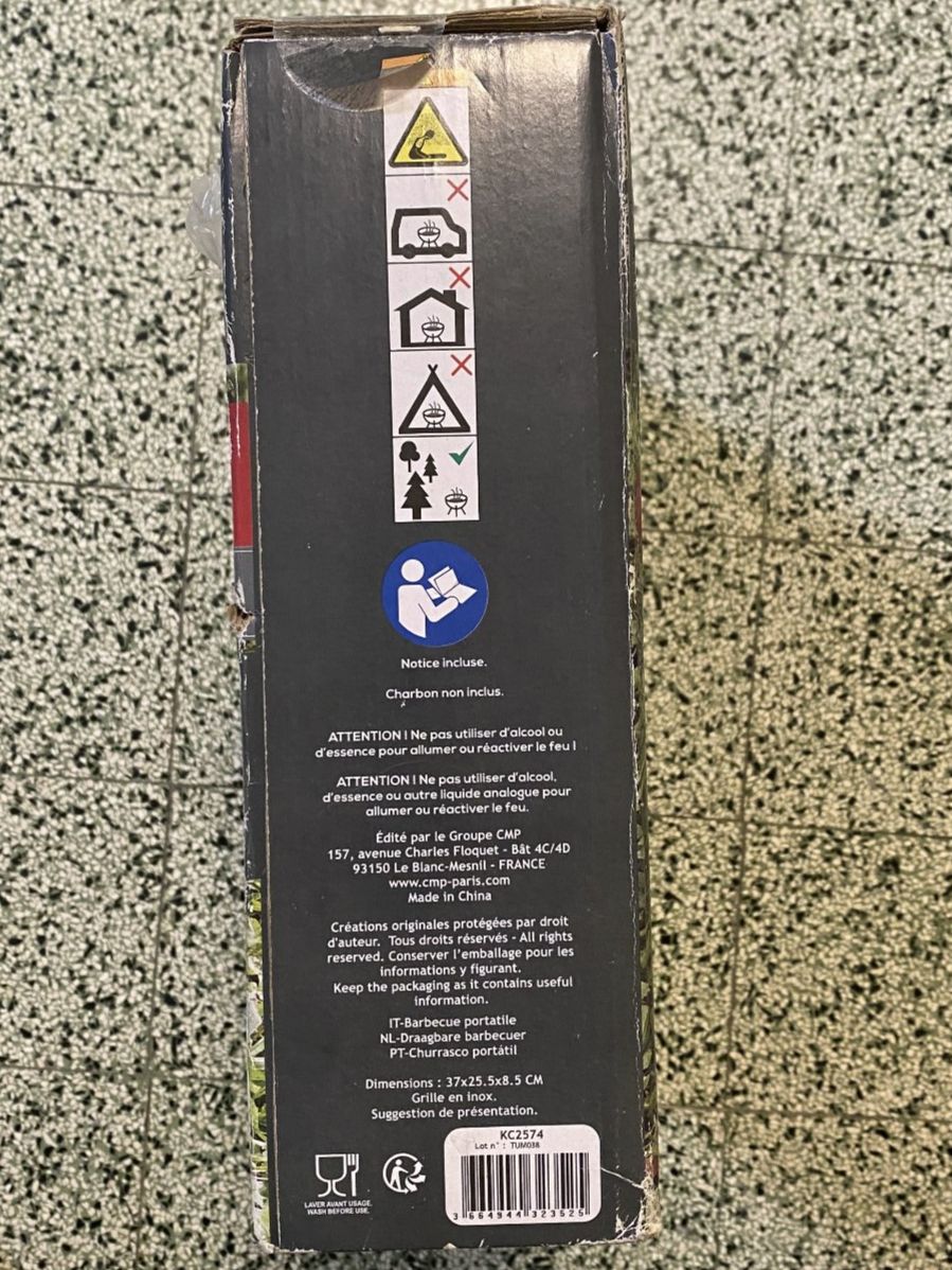 Griglie: Barbecue portable - NEUF - Maison Pradel – Nuovo e nell'imballaggio originale da Tavannes venduto da Jupaps 5