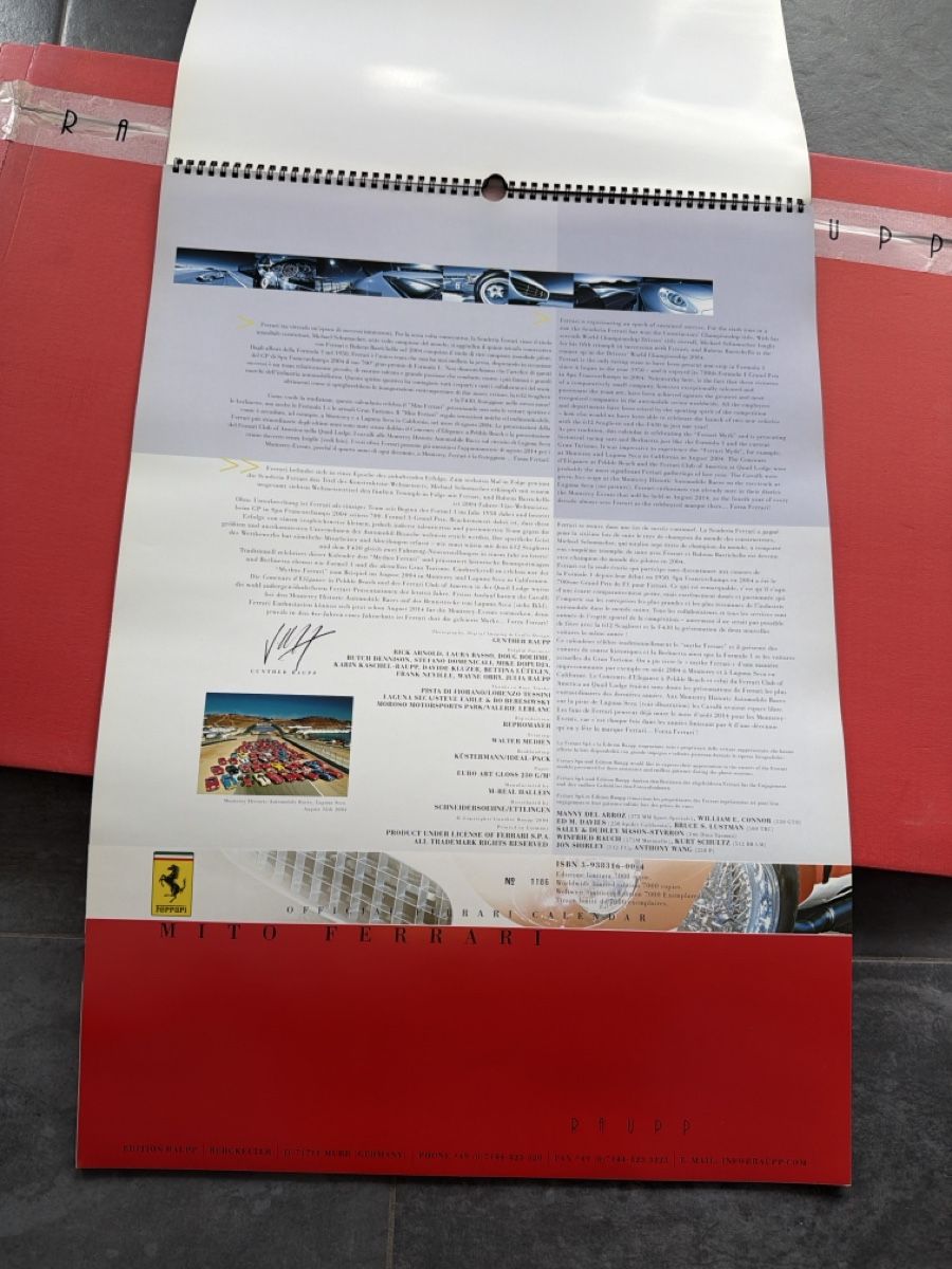 Ferrari Calendari: Original Ferrari Kalender aus 2005 – Usato da Wolfwil venduto da Rolex1 1