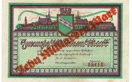 Ansbach 10 Mrd.Mark Überdruck SN rot 04.08.1923 VZ-VZ+