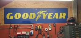 Good Year  Blech Werbeschild