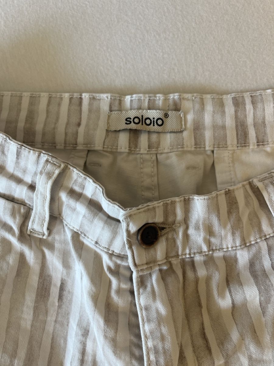 Jeans: Soloio Bermuda gestreift Baumwolle Elastan Grösse 36 – Neu (gemäss Beschreibung) aus Muri b. Bern von Merliner01 1