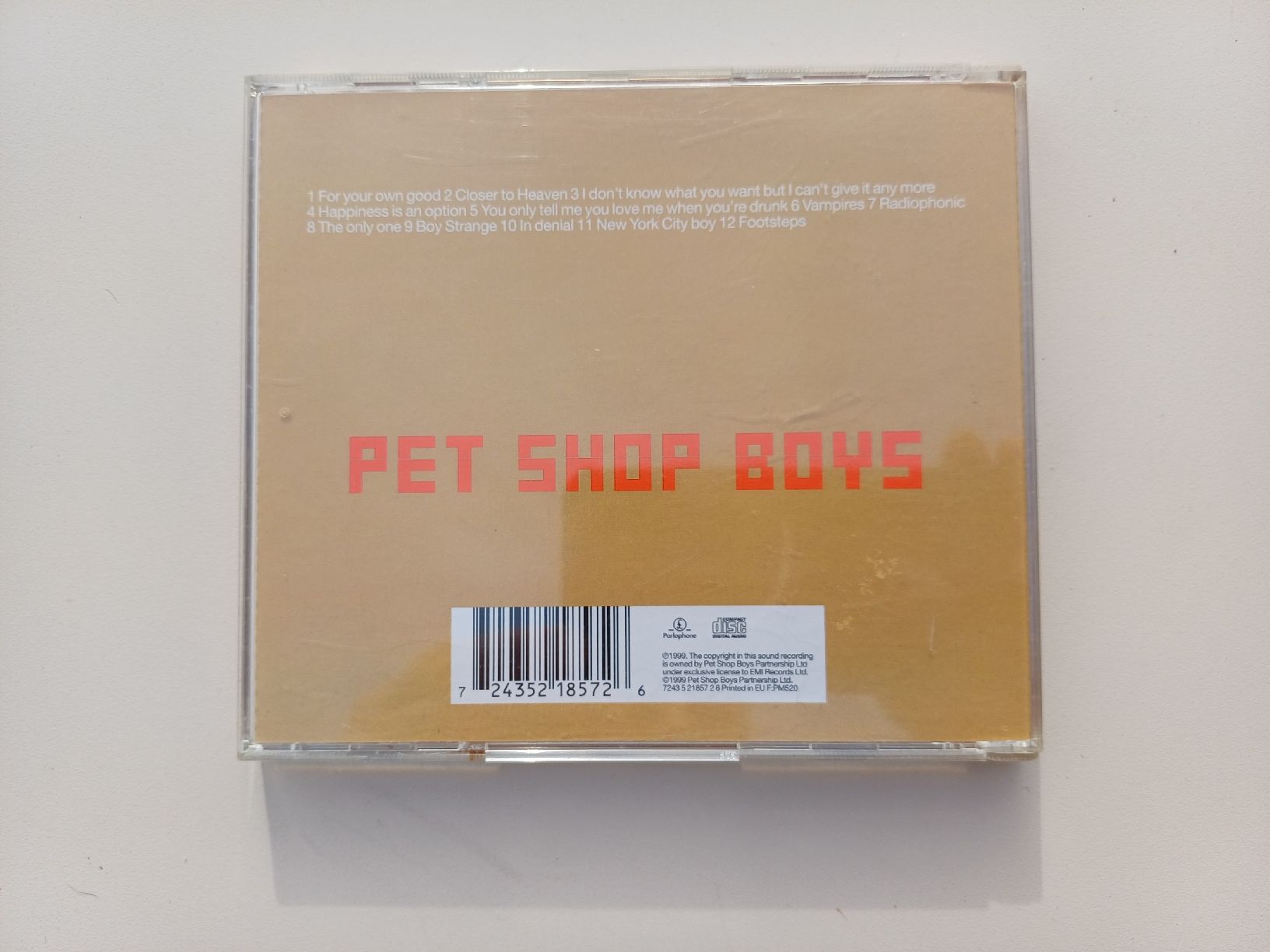 CD: Pet Shop Boys "Nightlife" CD – Nuovo (secondo la descrizione) da Begnins venduto da Drastic-Sound 1