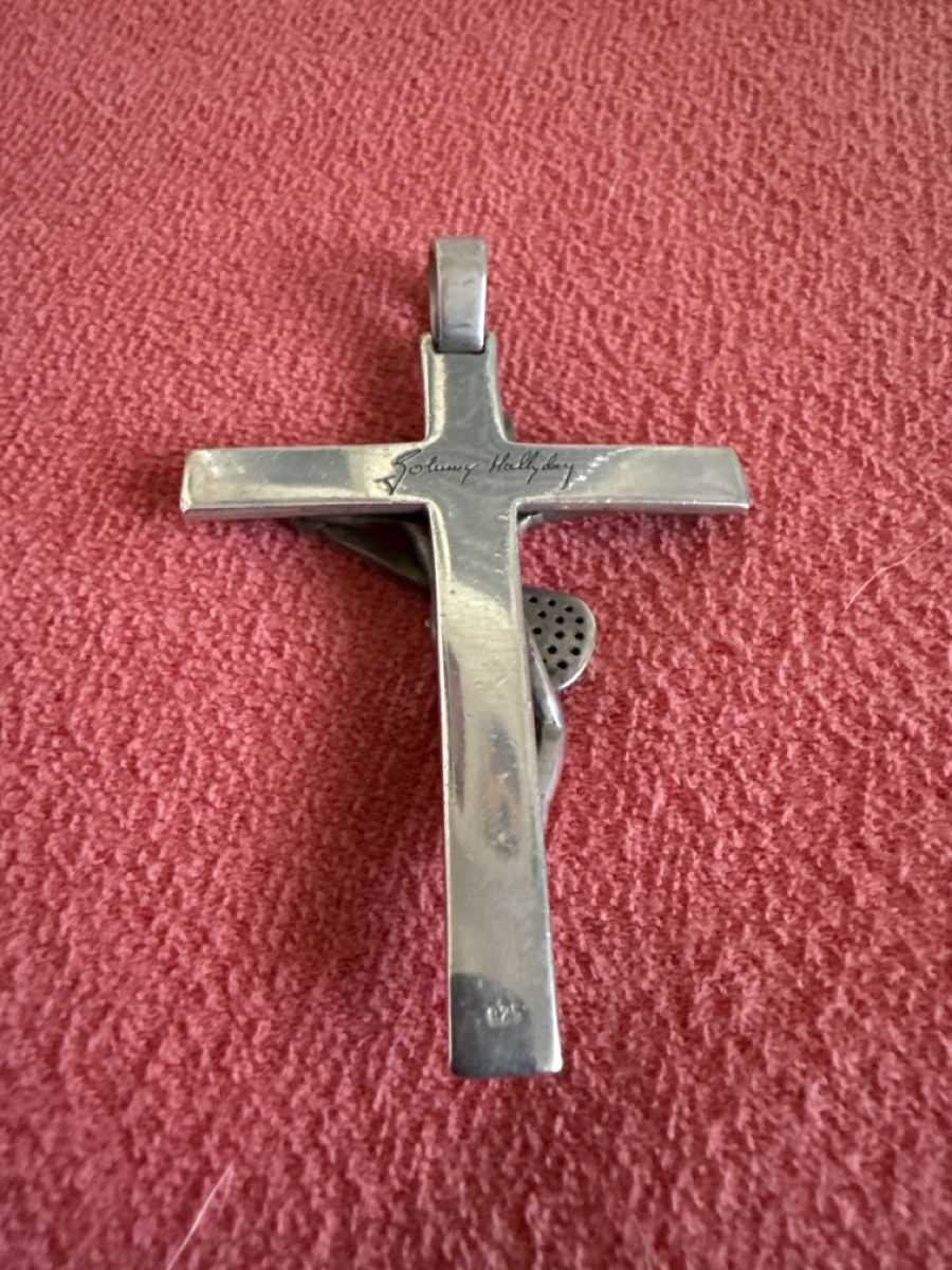 Anhänger: Johnny  Hallyday croix Argent 925 – Gebraucht aus Neyruz FR von dom1964 1