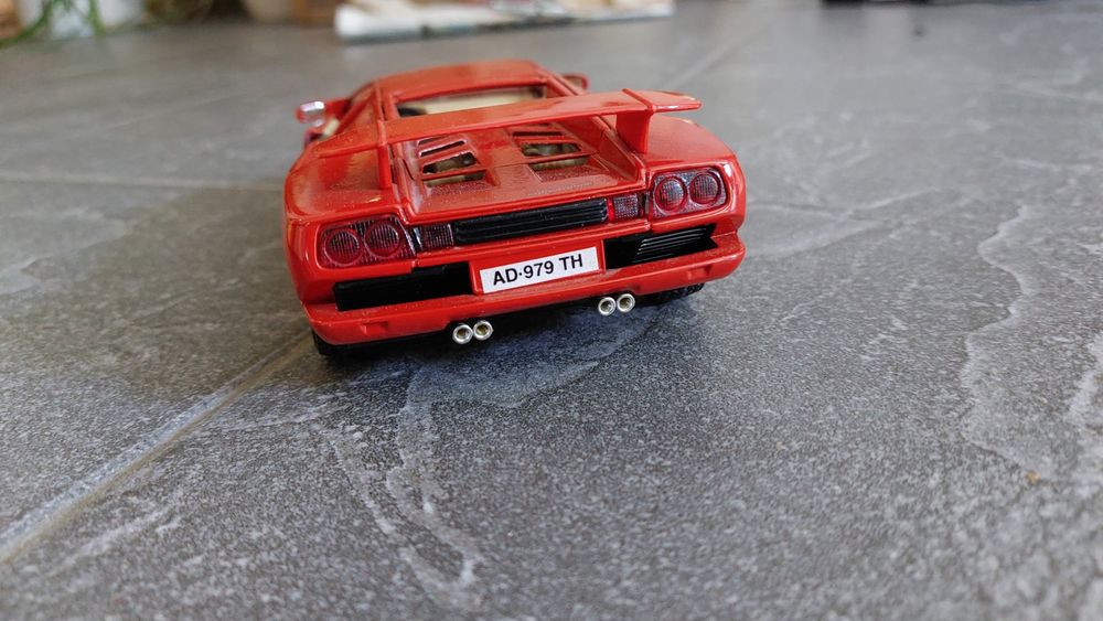 Modellino Auto Welly 1/24 Lamborghini Diablo 1990 grey
