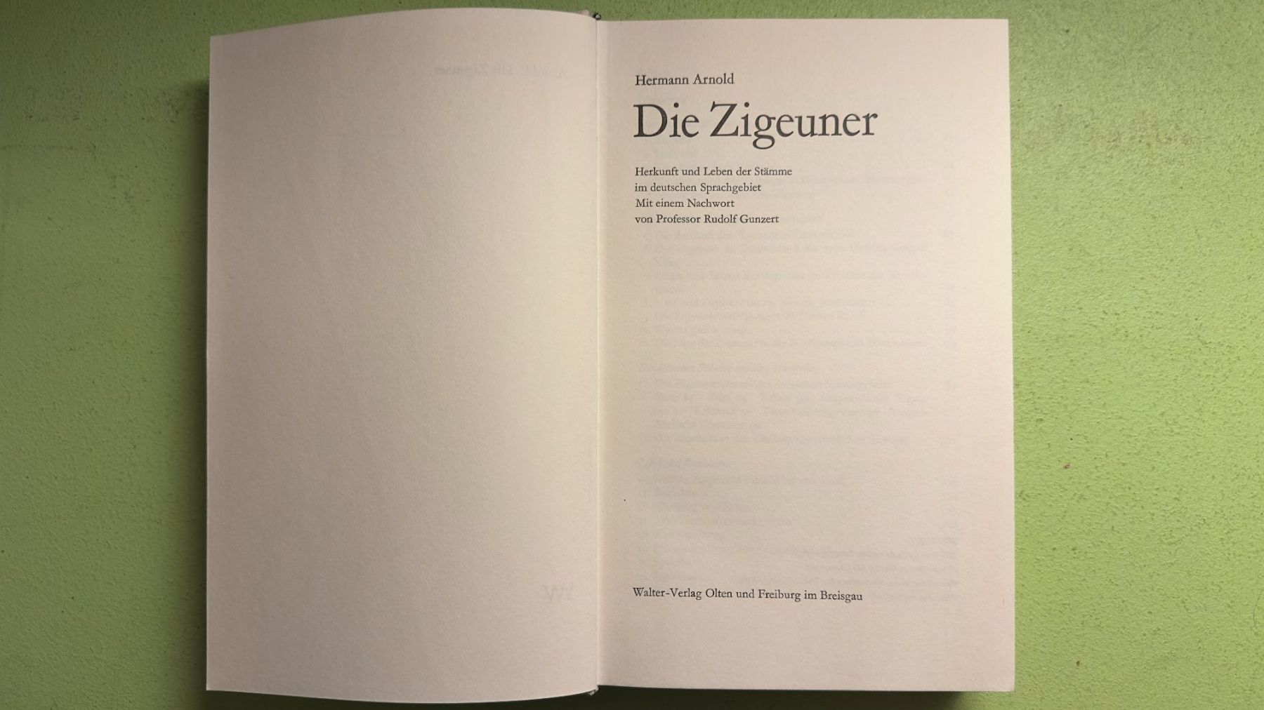 Bücher: Hermann Arnold: Die Zigeuner. – Gebraucht aus Zürich von allp 1