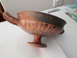 Antike griechische Kylix Schale bemalt 4JH.v.Chr