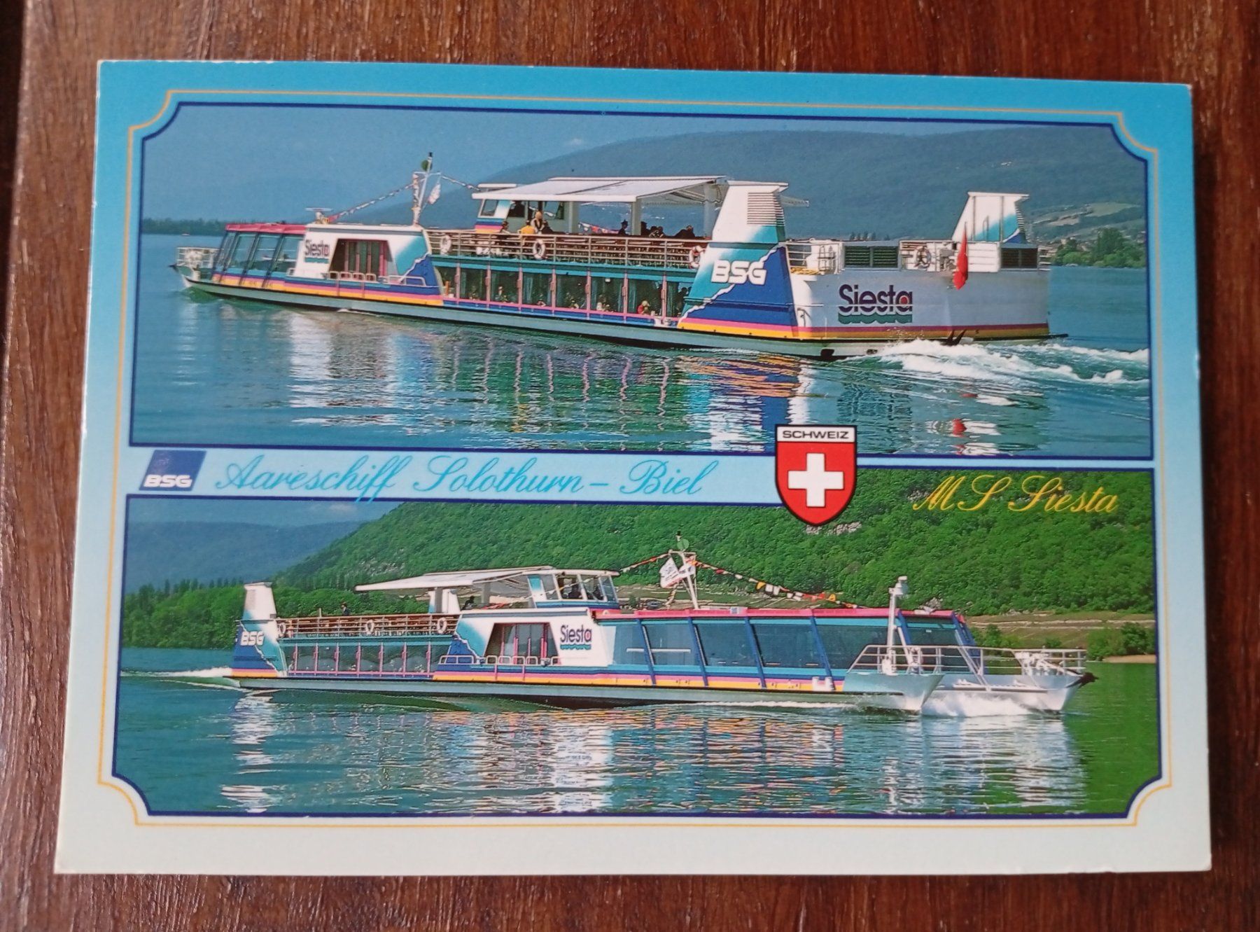 Cartoline postali: MS Siesta – Usato da Perrefitte venduto da 36B