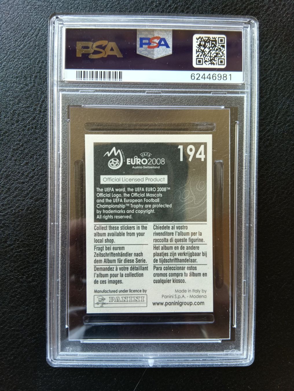 Panini Sammelbilder & Trading cards: 2008 Panini Uefa Luka Modric PSA 9 #194 – Gebraucht aus Steinen von antikesundseltenes 1