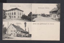 Baltenswil  ZH   -   alte 3-Bild-Ansichtskarte von 1906