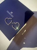 Swarovski Herz Creolen silberfarben neu