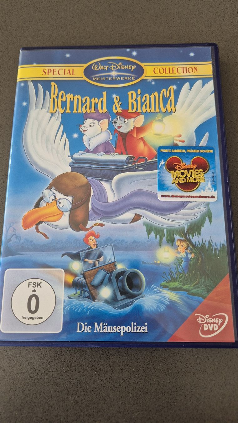 Tutti i DVDs: Bernard & Bianca - Die Mäusepolizei DVD Walt Disney – Usato da Auw venduto da Goldflimmer