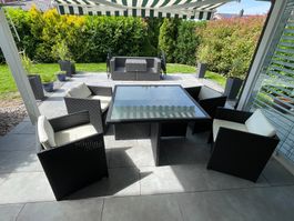 Gartentisch-Set Polyrattan - Sommer-Angebot