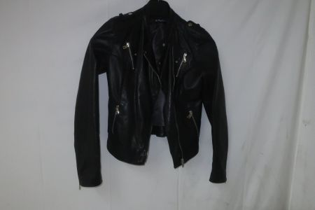 Damen Lederjacke schwarz Reissverschluss, Kult, ab nur 1Fr.