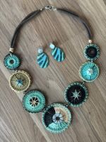 Handmade collier aus Schweiz + Ohrringe Griechenland