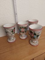 SET 4 WEINGLÄSER AUS KERAMIK IM ANTIKEN STIL, BUNT