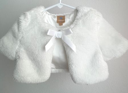 Weisses Bolero Grösse 110/116