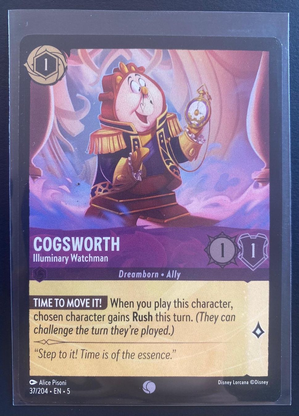 Disney Carte collezionabili: Lorcana FOIL COGSWORTH 37/204 EN-5 Common – Usato da Lugano venduto da VlaseCard