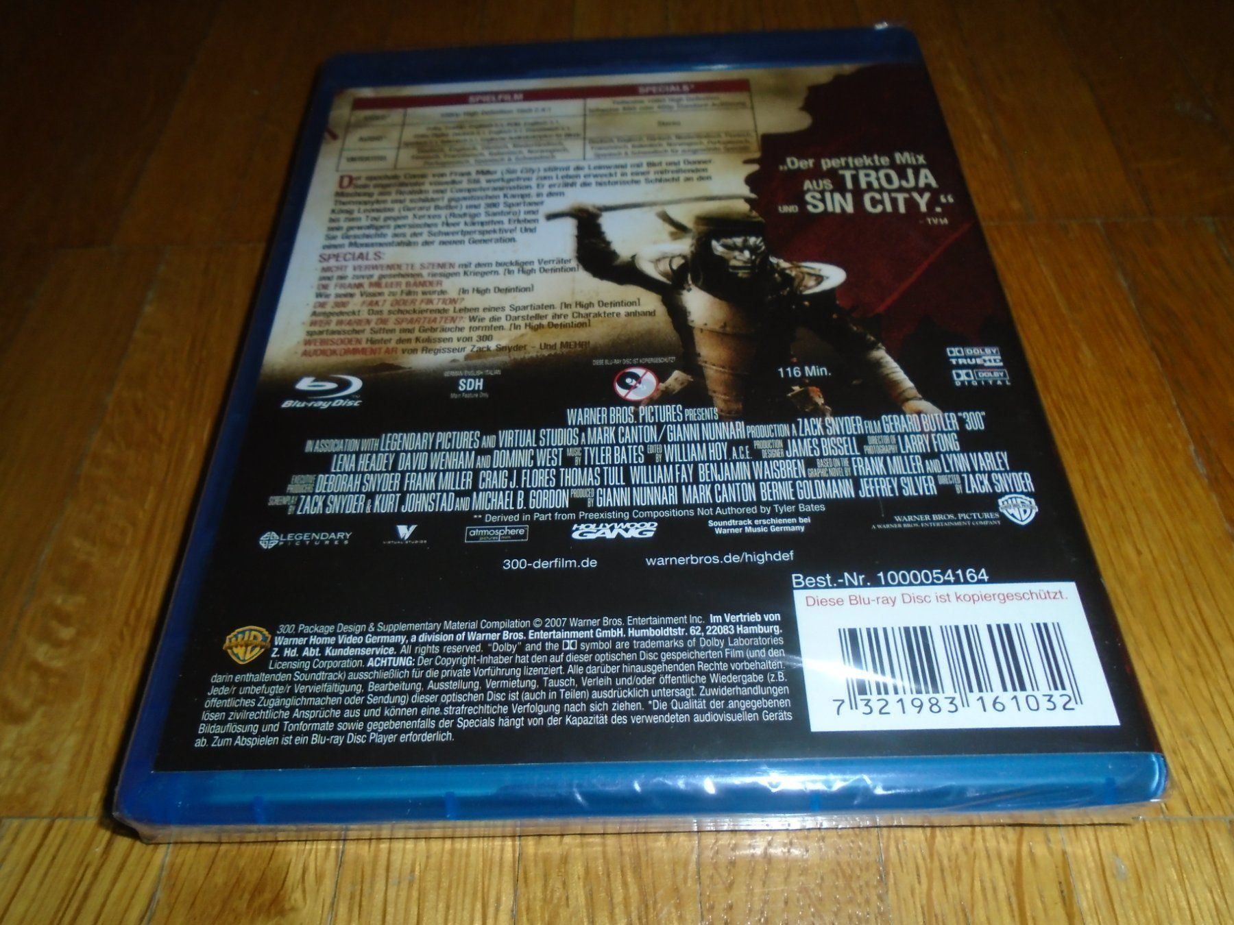 Tutti i DVDs: 300 - BLU-RAY - UNCUT – Nuovo e nell'imballaggio originale da Basel venduto da havsok 1