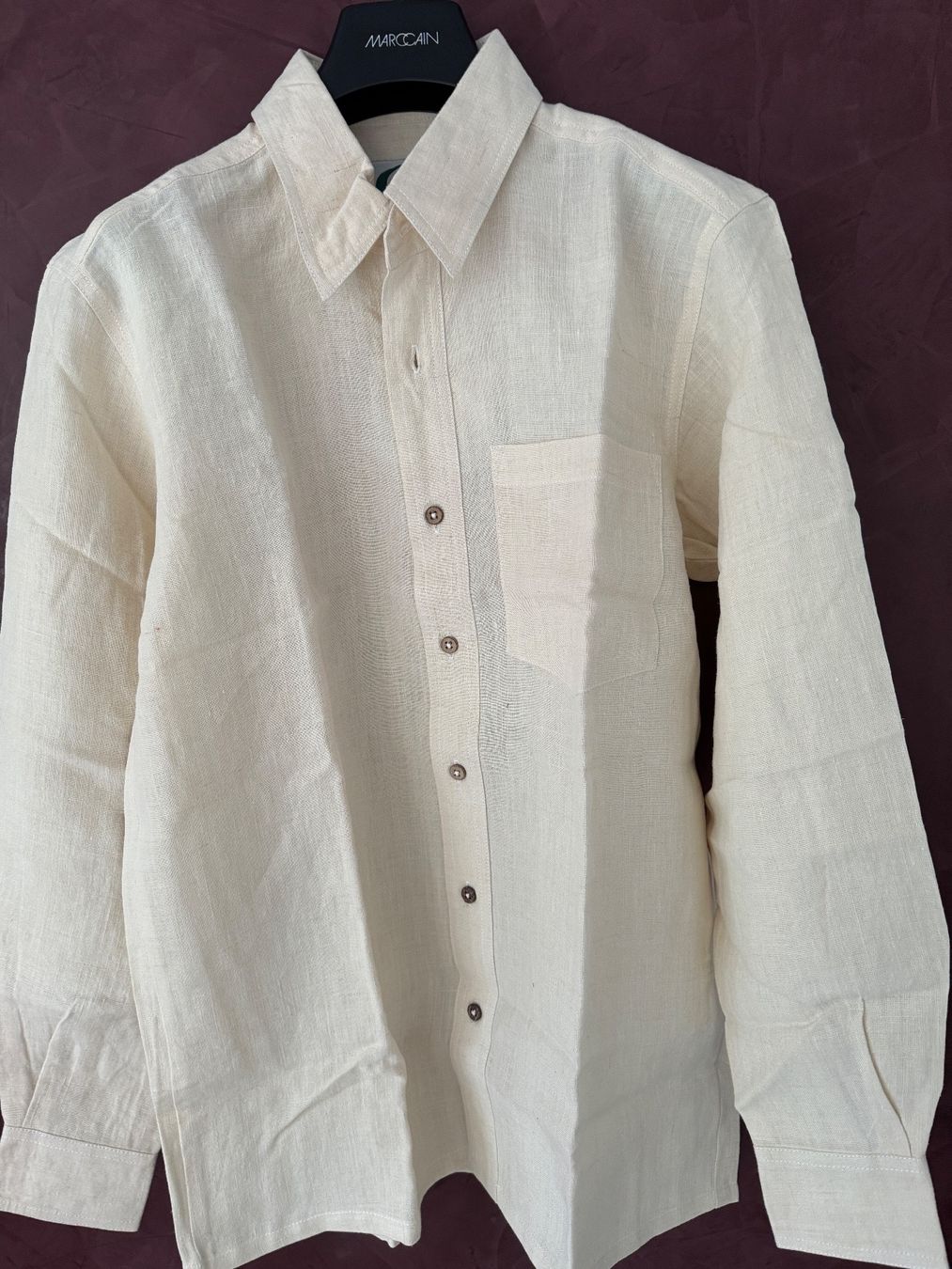 Camicie: Chanfre Herren Hemd aus Hanf Gr S – Nuovo e nell'imballaggio originale da Wauwil venduto da machneu11 1