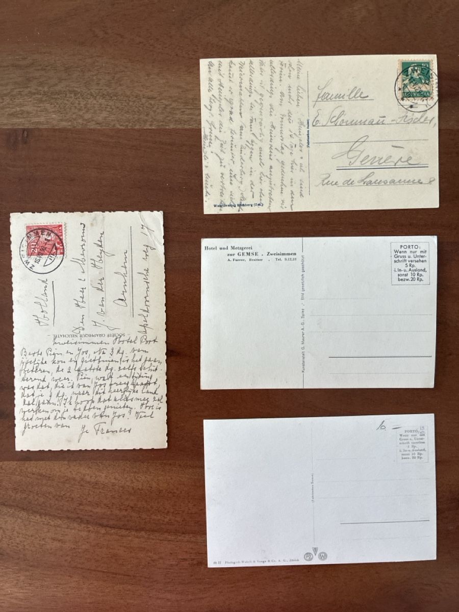 Cartoline postali: 8 Ansichtskarten Schweiz von Zweisimmen BE – Usato da Oftringen venduto da Cla.vD.74 3