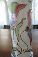 Vintage Glasvase handmade LA MAISON ITALY Höhe 36 cm