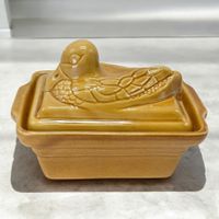 Belle terrine vintage céramique émaillée en forme de canard