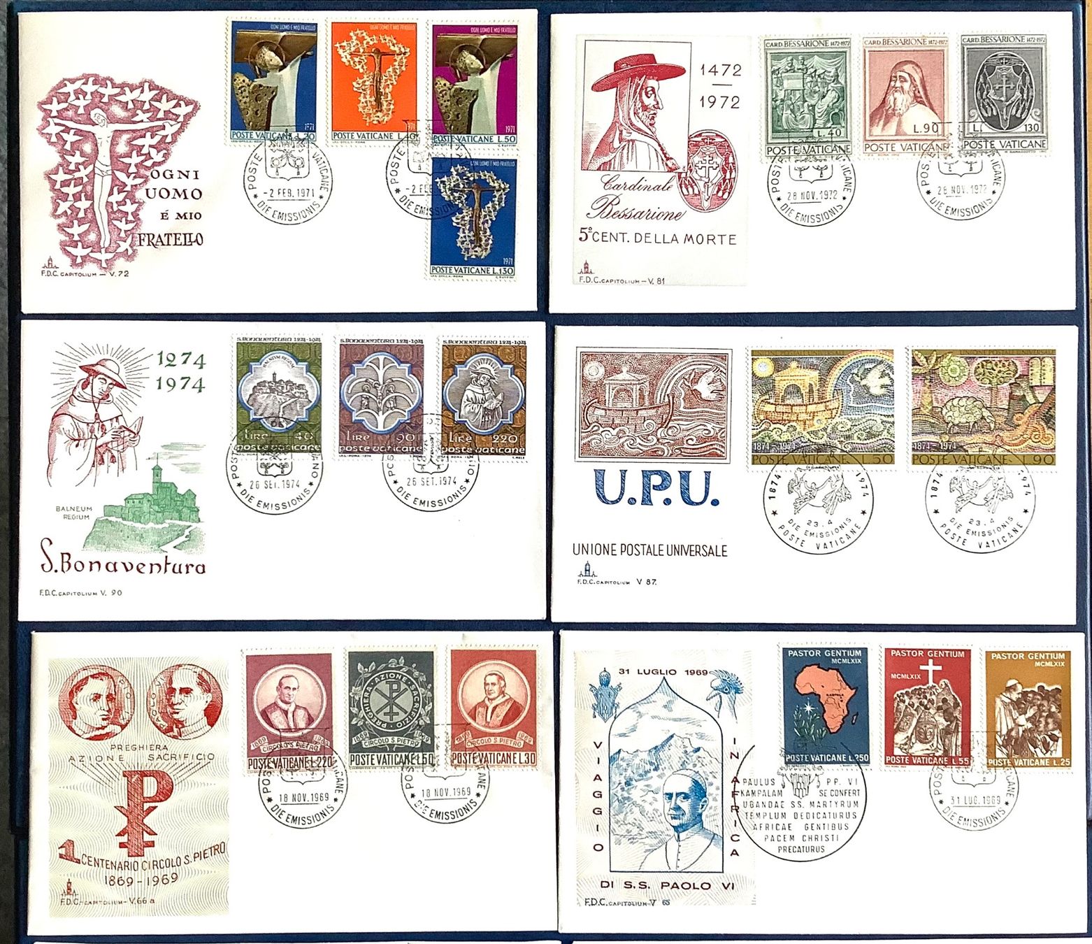 Alle Briefmarken: 1963 - 74 Vatikan / Div. FDC Kompl.Sàtze – Neu (gemäss Beschreibung) aus Liestal von Skunk02 1