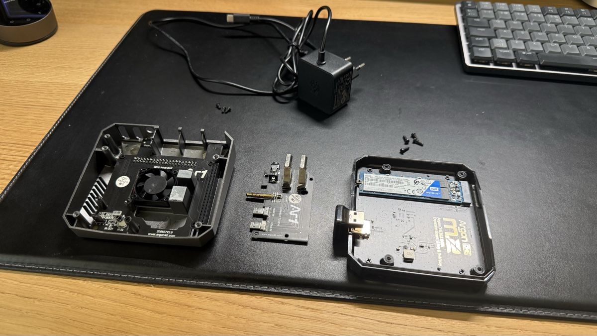 Raspberry Pi PC: Raspberry Pi 4 8GB Model B + Argon m.2 case + 512Gb SSD + PS – Usato da Langnau am Albis venduto da sergir 5