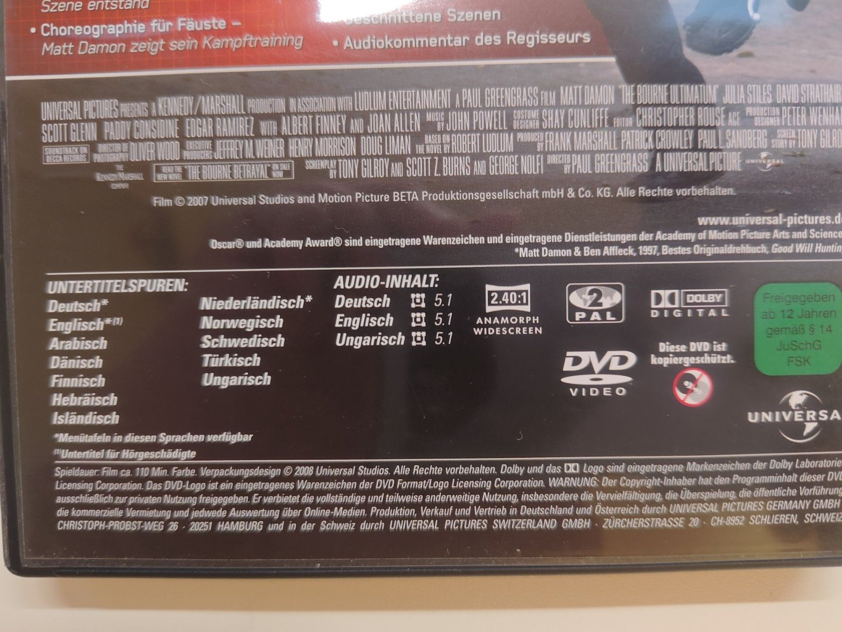 Alle DVDs: Das Bourne Ultimatum – Gebraucht aus Liestal von Kratzilla 3