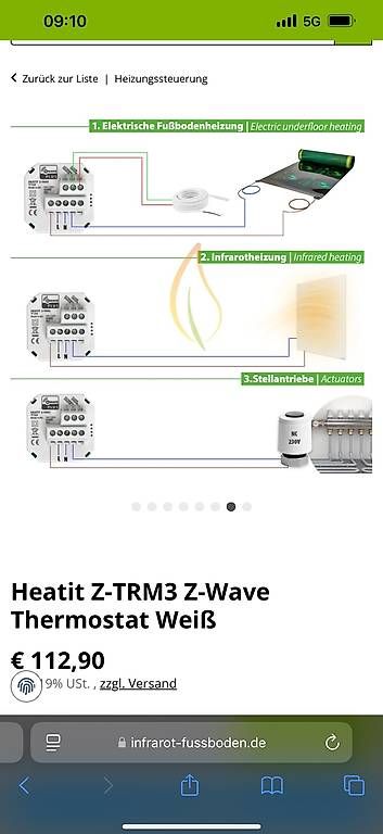 Sistema di controllo: Heatit Raumthermostat digital – Usato da Rottenschwil venduto da Yoshiworks 2