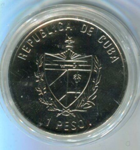 Tutti le monete: Farbmünze "Fische. 1 Peso. Kuba 1994". – Nuovo e nell'imballaggio originale da Basel venduto da Butsch5 1