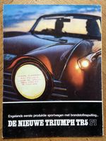 TRIUMPH TR5 PI Prospekt 1967 1968 BL brochure depliant NL