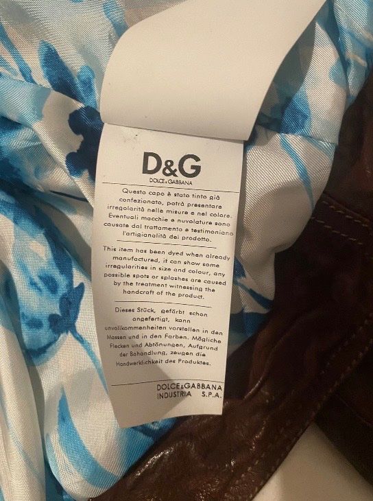 Dolce & Gabbana Giacche: Dolce & Gabbana Biker Lederjacke Vintage – Usato da Kilchberg ZH venduto da ann_8pwh 7