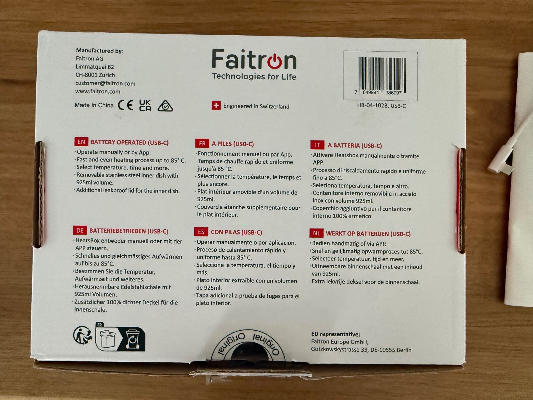 Heatsbox Elettrodomestici da cucina: HeatsBox Go inkl. zwei Inner Disk Sets -  mit Garantie – Nuovo (secondo la descrizione) da Belp venduto da Lulanis 6