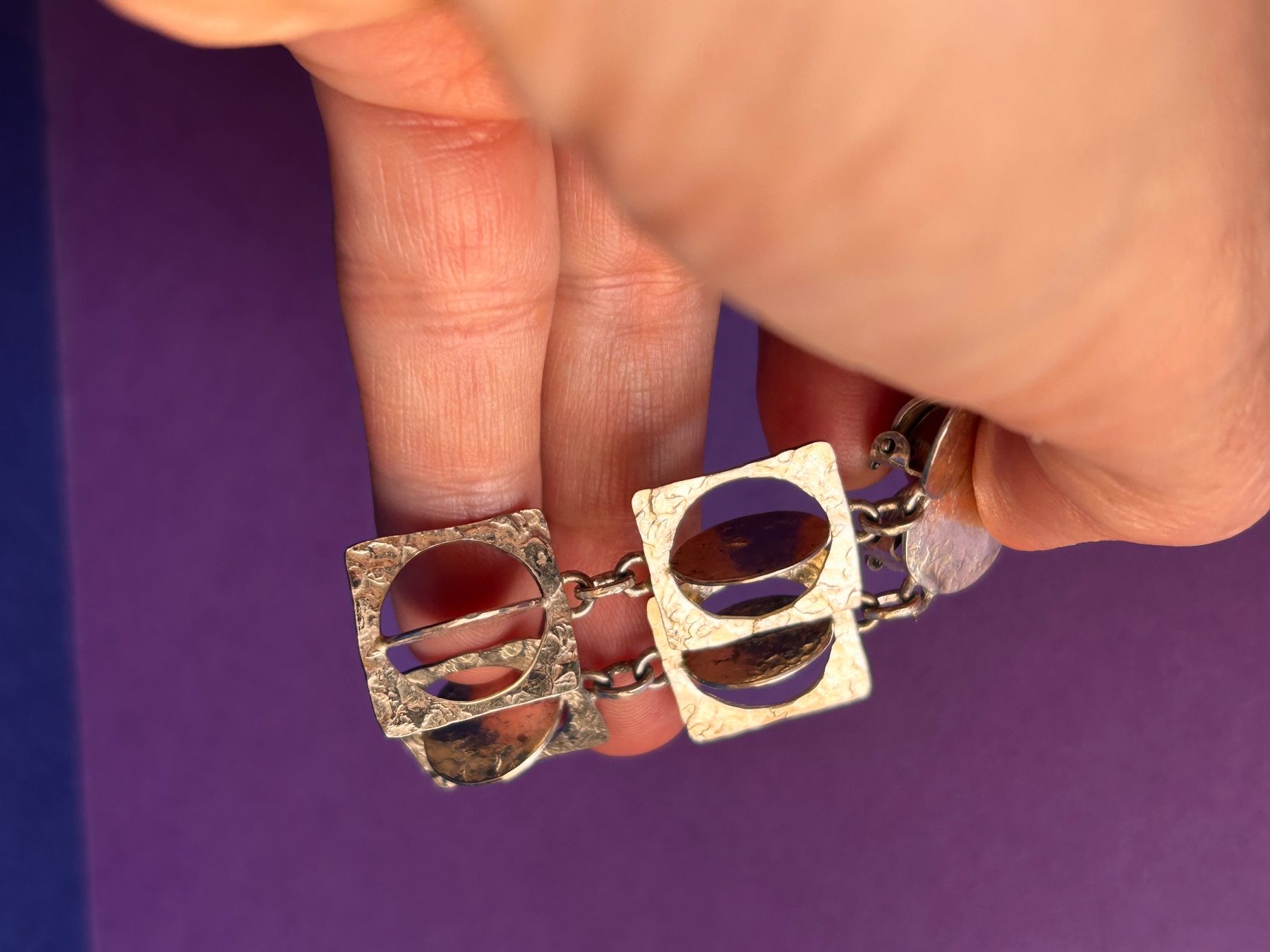 Boucles d'oreille: Silber Ohrhänger Unikat Handarbeit Design modern – D'occasion à Dittingen par Bellevista 1