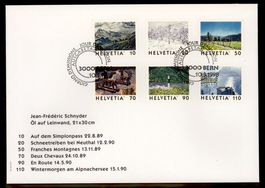1998, FDC, Dauermarken Bilder der Schweiz (Nr. 943–9548)