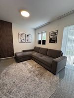 IKEA SÖRVALLEN 3er-Bettsofa mit Récamiere  Mittelgrau