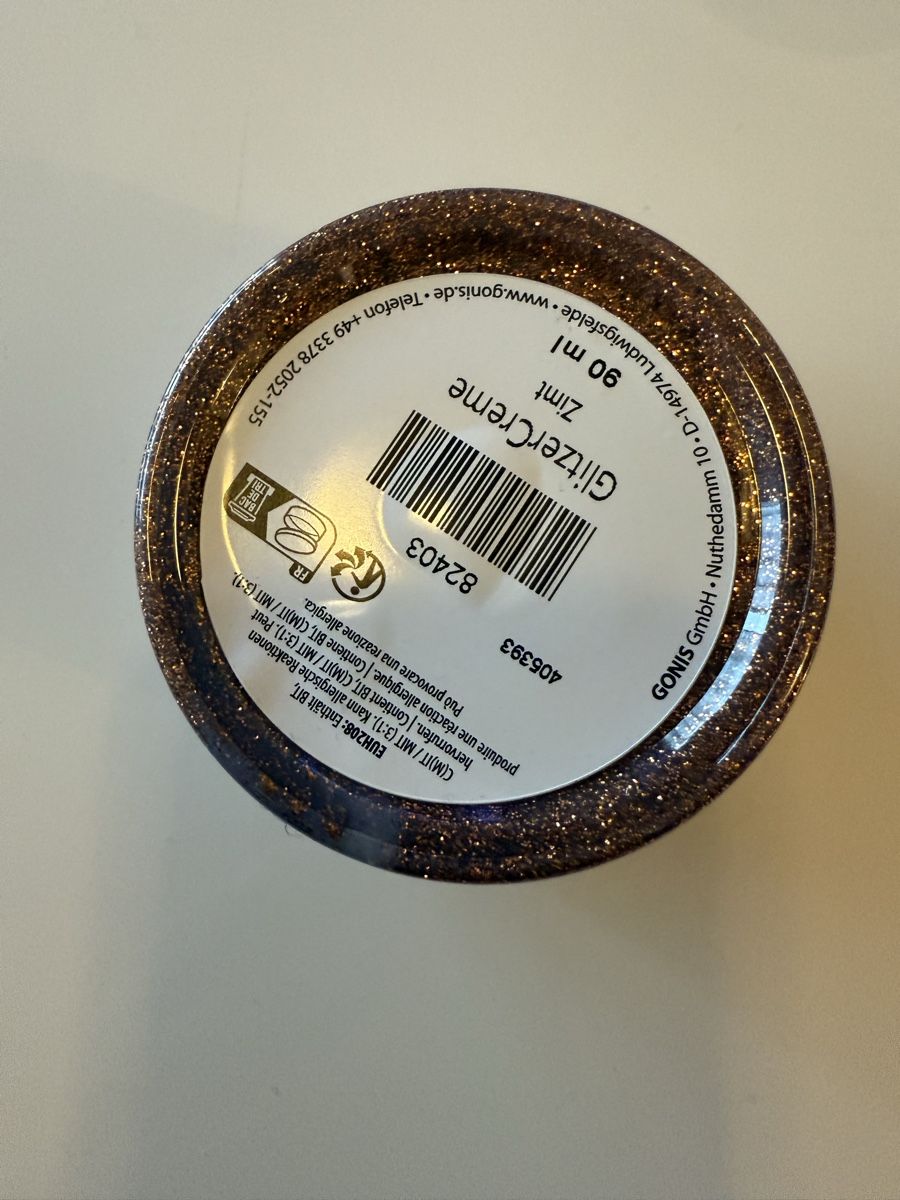 Colori: Gonis GlitzerCreme Zimt – Nuovo e nell'imballaggio originale da Muri AG venduto da carambas1971