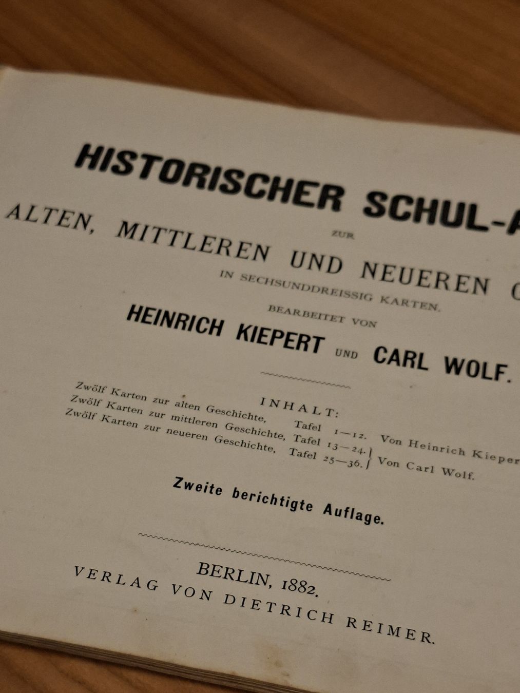Cartine & Atlanti: Historischer Schul-Atlas 1882 – Usato da Ganterschwil venduto da HeidiuPeter 2
