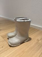 Kinder Gummistiefel silber Glitzer Grösse 26 gebraucht