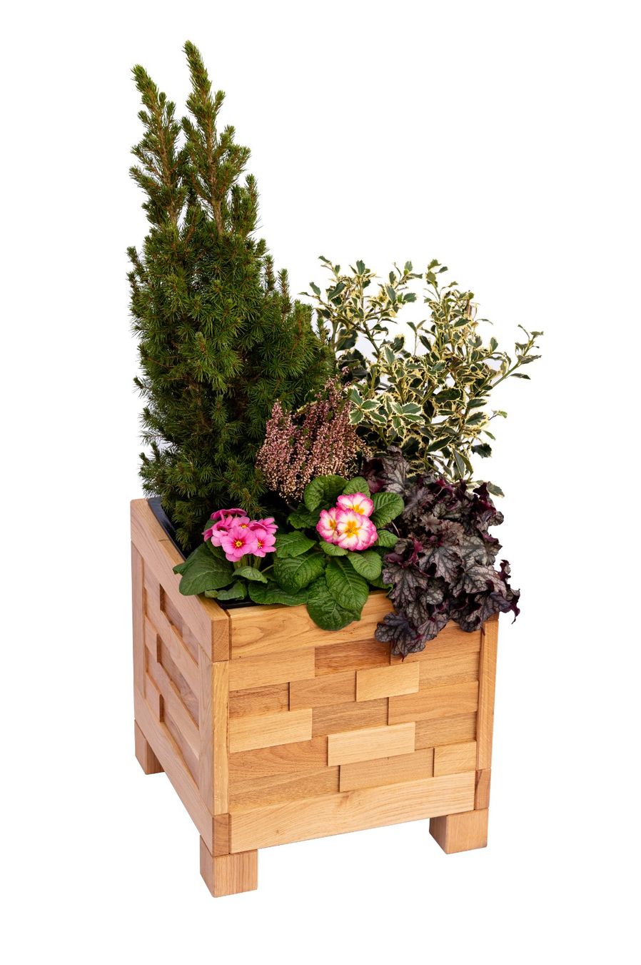 Vasi per fiori: Aktion!!!!  Eichentrog 38x38x40cm mit Kunststoff-Einsatz – Nuovo e nell'imballaggio originale da Döttingen venduto da Comu7700 2