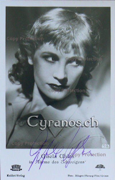 Autografi: Gisela Uhlen (1919-2007) Schauspielerin - Autogramm – Usato da Dietikon venduto da cyranos1